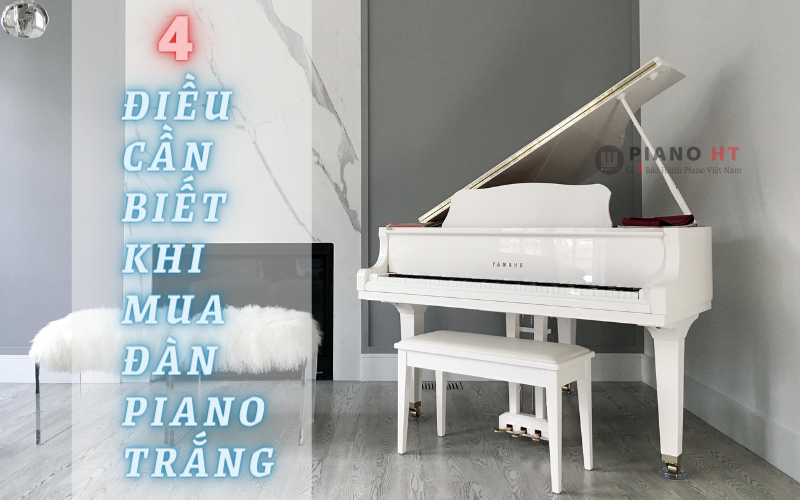 đàn piano màu trắng giá rẻ tại TPHCM