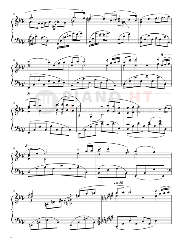 Kiss The Rain Piano Sheet - Riyuma - Bản Full Hay Nhất
