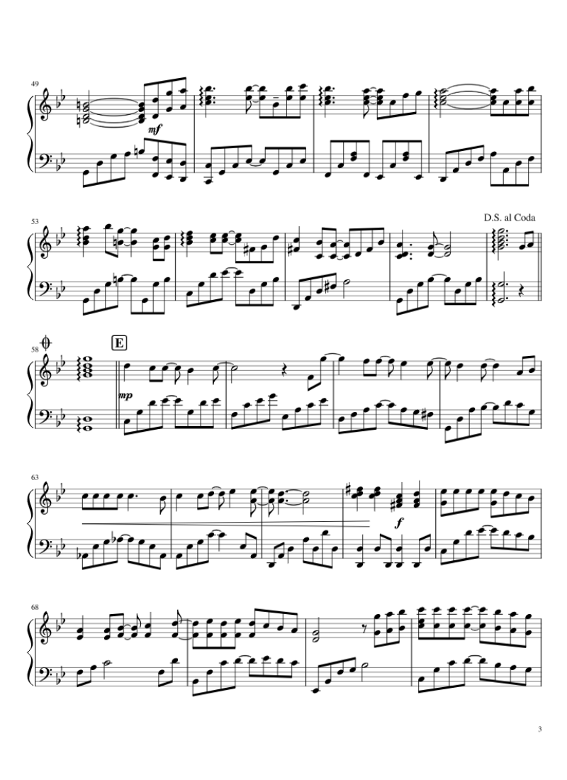 From the Beginning Until Now Sheet Piano